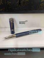 New 2023 Montblanc Vintage Pen Heritage Egyptomania Special Edition Fountain Blue Silver